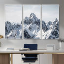 Snowy Mountain Range Canvas Print, Alpine Peaks Landscape by MyGreatCanvas | Canvas Wall Art Prints | Photo Prints & Wall Decor