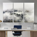 Foggy Forest Wall Art Canvas Print, Misty Pine Tree by MyGreatCanvas | Canvas Wall Art Prints | Photo Prints & Wall Decor