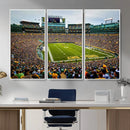 Green Bay Packers Stadium Wall Art Canvas Print, Lambeau by MyGreatCanvas | Canvas Wall Art Prints | Photo Prints & Wall Decor