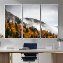 Autumn Forest Wall Art Canvas Print, Foggy Mountain by MyGreatCanvas | Canvas Wall Art Prints | Photo Prints & Wall Decor