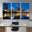 Austin Skyline Wall Art Canvas Print, Austin Downtown Night by MyGreatCanvas | Canvas Wall Art Prints | Photo Prints & Wall Decor