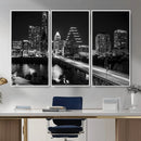 Austin Skyline Wall Art Canvas Print, Austin Downtown Night by MyGreatCanvas | Canvas Wall Art Prints | Photo Prints & Wall Decor