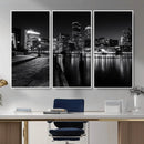 Boston Wall Art Canvas Print, Boston City Downtown Night by MyGreatCanvas | Canvas Wall Art Prints | Photo Prints & Wall Decor