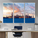 Chicago Wall Art Canvas Print - Chicago City Downtown Night by MyGreatCanvas | Canvas Wall Art Prints | Photo Prints & Wall Decor