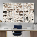 Abstract Texas Cow Canvas Print for Cabin and Western Home by MyGreatCanvas | Canvas Wall Art Prints | Photo Prints & Wall Decor