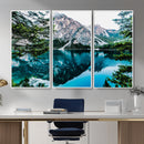 Alpine Mountain Lake Wall Art Canvas Print – Turquoise by MyGreatCanvas | Canvas Wall Art Prints | Photo Prints & Wall Decor
