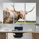 Texas Catle Longhorn Wall Art Canvas Print for Farmhouse by MyGreatCanvas | Canvas Wall Art Prints | Photo Prints & Wall Decor