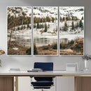 Snowy Mountain Landscape Wall Art Canvas Print, Alpine Pine by MyGreatCanvas | Canvas Wall Art Prints | Photo Prints & Wall Decor