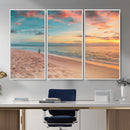 Beach Walk Wall Art Canvas Print – Soft Coastal Photography by MyGreatCanvas | Canvas Wall Art Prints | Photo Prints & Wall Decor