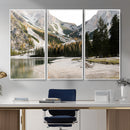Lake Braies Alpine Landscape Wall Art Canvas Print, by MyGreatCanvas | Canvas Wall Art Prints | Photo Prints & Wall Decor