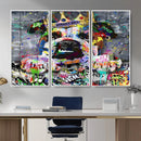 Graffiti Dog Wall Art Decor for Teen Bedroom - Abstract by MyGreatCanvas | Canvas Wall Art Prints | Photo Prints & Wall Decor