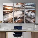 Rocky Coast Ocean Sunset Wall Art Canvas Print, Dramatic by MyGreatCanvas | Canvas Wall Art Prints | Photo Prints & Wall Decor