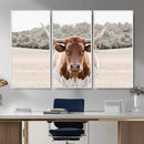 Texas Longhorn Bull Wall Art Canvas Print, Rustic Western by MyGreatCanvas | Canvas Wall Art Prints | Photo Prints & Wall Decor
