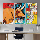 Basquiat Style Bull Graffiti Wall Art Canvas Print, Street by MyGreatCanvas | Canvas Wall Art Prints | Photo Prints & Wall Decor