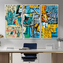 Basquiat Style Bird Bull Graffiti Wall Art Canvas Print, by MyGreatCanvas | Canvas Wall Art Prints | Photo Prints & Wall Decor