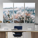 Frosted Fern Wall Art Canvas Print, Soft Winter Botanical by MyGreatCanvas | Canvas Wall Art Prints | Photo Prints & Wall Decor