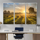 Sheep Wall Art Canvas Print – Rural Farm Animal Artwork by MyGreatCanvas | Canvas Wall Art Prints | Photo Prints & Wall Decor