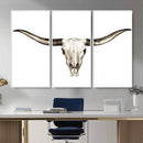Longhorn Skull Wall Art Canvas Print – Rustic Western by MyGreatCanvas | Canvas Wall Art Prints | Photo Prints & Wall Decor
