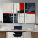 Navy Red Abstract Wall Art Canvas Print, Modern Luxury by MyGreatCanvas | Canvas Wall Art Prints | Photo Prints & Wall Decor