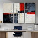 Navy Red Abstract Wall Art Canvas Print, Modern Luxury by MyGreatCanvas | Canvas Wall Art Prints | Photo Prints & Wall Decor