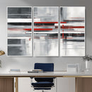Gray Red Abstract Wall Art Canvas Print, Modern Abstract by MyGreatCanvas | Canvas Wall Art Prints | Photo Prints & Wall Decor