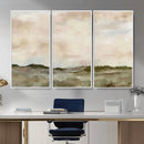Muted Watercolor Hill Landscape Print — Beige Taupe Cloudy by MyGreatCanvas | Canvas Wall Art Prints | Photo Prints & Wall Decor