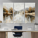 Neutral Abstract Lake Landscape Wall Art Canvas Print by MyGreatCanvas | Canvas Wall Art Prints | Photo Prints & Wall Decor