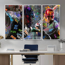 Graffiti Baseball Player Street Art Wall Art Canvas Print by MyGreatCanvas | Canvas Wall Art Prints | Photo Prints & Wall Decor