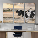 Texas Longhorn Bull Rustic Wall Art Canvas Print by MyGreatCanvas | Canvas Wall Art Prints | Photo Prints & Wall Decor