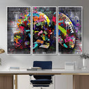 Graffiti American Football Helmet Street Art Wall Art Canvas by MyGreatCanvas | Canvas Wall Art Prints | Photo Prints & Wall Decor