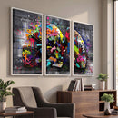Graffiti American Football Helmet Street Art Wall Art Canvas