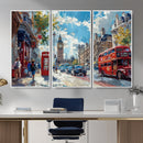 London City Street Wall Art Canvas Print, Big Ben & Red Bus by MyGreatCanvas | Canvas Wall Art Prints | Photo Prints & Wall Decor