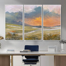 Mountain Sunset Wall Art Canvas Print Vintage Landscape by MyGreatCanvas | Canvas Wall Art Prints | Photo Prints & Wall Decor