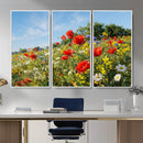 Wildflower Meadow Wall Art Canvas Print – Colorful Poppy and by MyGreatCanvas | Canvas Wall Art Prints | Photo Prints & Wall Decor