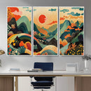 Yayoi Kusama Boho Mountain Landscape Large Wall Art, by MyGreatCanvas | Canvas Wall Art Prints | Photo Prints & Wall Decor