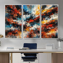 Lyrical Abstrac Wall Art Canvas Print, Orange Blue Abstract by MyGreatCanvas | Canvas Wall Art Prints | Photo Prints & Wall Decor