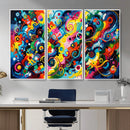 Geometric Abstract Wall Art Canvas Print, Bold Color by MyGreatCanvas | Canvas Wall Art Prints | Photo Prints & Wall Decor