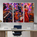Jazz Band Canvas Wall Art — Jazz Club Singer Saxophone Print by MyGreatCanvas | Canvas Wall Art Prints | Photo Prints & Wall Decor