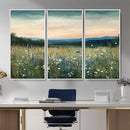 Wildflower Meadow Oil Painting Canvas — Daisy Lavender