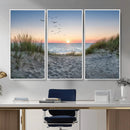 Sandy Dune Path Sunset Canvas Wall Art — Seagulls Beach by MyGreatCanvas | Canvas Wall Art Prints | Photo Prints & Wall Decor