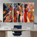 African American Jazz Singer Canvas Art — Red Dress Black by MyGreatCanvas | Canvas Wall Art Prints | Photo Prints & Wall Decor