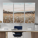 Neutral Wildflower Field Canvas Wall Art — Beige Earth Tone by MyGreatCanvas | Canvas Wall Art Prints | Photo Prints & Wall Decor
