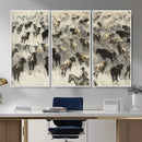 Cowboy Cattle Drive Canvas Wall Art, Western Longhorn Herd by MyGreatCanvas | Canvas Wall Art Prints | Photo Prints & Wall Decor