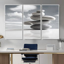 Zen Stone Wall Art Canvas Print, Balanced Rock Stack Framed by MyGreatCanvas | Canvas Wall Art Prints | Photo Prints & Wall Decor