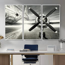 Vintage Airplane Wall Art Canvas Print, Black and White by MyGreatCanvas | Canvas Wall Art Prints | Photo Prints & Wall Decor