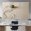Zen Garden Stone Sand Canvas | Japanese Rock Garden Wall Art by MyGreatCanvas | Canvas Wall Art Prints | Photo Prints & Wall Decor