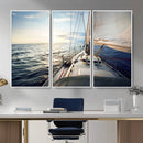 Sailboat Wall Art Canvas Print, Ocean Sunset Sailing Framed by MyGreatCanvas | Canvas Wall Art Prints | Photo Prints & Wall Decor