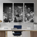 Charlotte Skyline Canvas Wall Art Print – North Carolina Cityscape Photography Print by MyGreatCanvas | Canvas Wall Art Prints | Photo Prints & Wall Decor