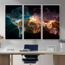 World Map and Global Flight Routes Map Canvas Wall Art, Worldwide Aviation Network Print, International Air Travel Wall Decor by MyGreatCanvas | Canvas Wall Art Prints | Photo Prints & Wall Decor