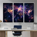 Global Flight Routes Map Canvas Wall Art, Worldwide Aviation Network Print, International Air Travel Wall Decor by MyGreatCanvas | Canvas Wall Art Prints | Photo Prints & Wall Decor
